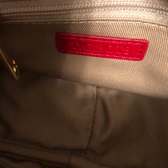 Talbots red plaid Leather and fabric crossbody bag - Picture 6 of 8